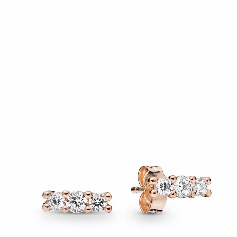 Pandora Rose™ Sparkling Elegance Stud Earrings Egypt SN6435079